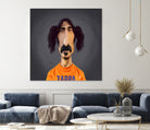 Frank Zappa by Rob Snow on GIANT ART - orange digital painting