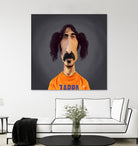 Frank Zappa by Rob Snow on GIANT ART - orange digital painting