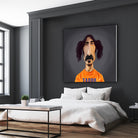 Frank Zappa by Rob Snow on GIANT ART - orange digital painting