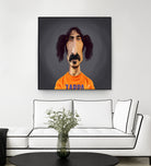 Frank Zappa by Rob Snow on GIANT ART - orange digital painting