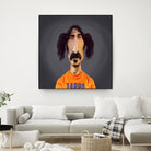 Frank Zappa by Rob Snow on GIANT ART - orange digital painting