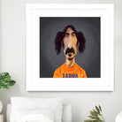 Frank Zappa by Rob Snow on GIANT ART - orange digital painting