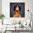 Frank Zappa by Rob Snow on GIANT ART - orange digital painting