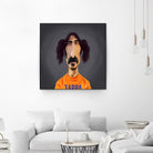 Frank Zappa by Rob Snow on GIANT ART - orange digital painting