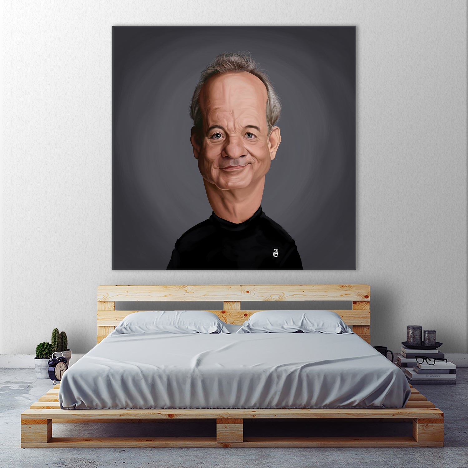 Bill Murray by Rob Snow on GIANT ART - black digital painting