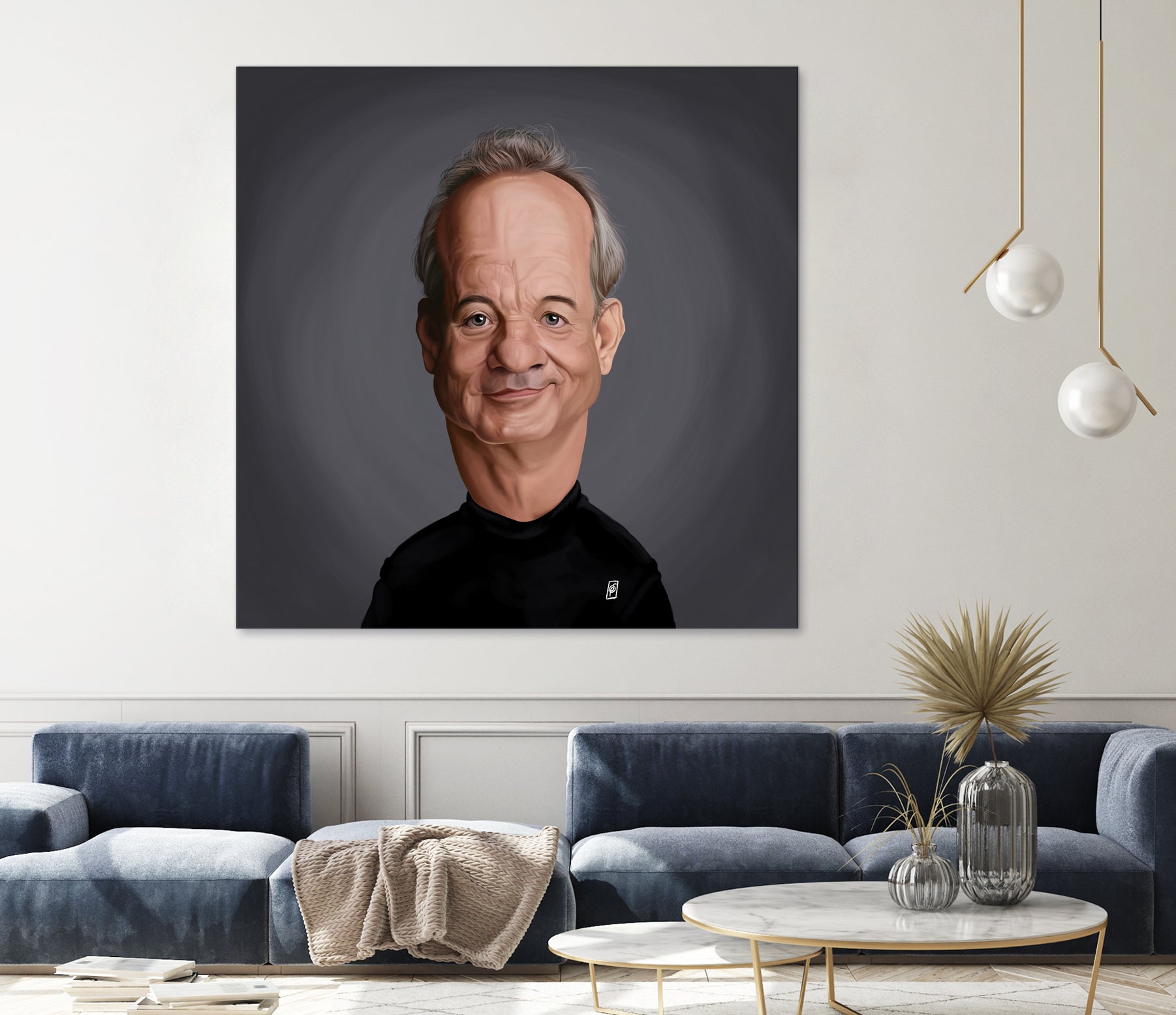 Bill Murray by Rob Snow on GIANT ART - black digital painting