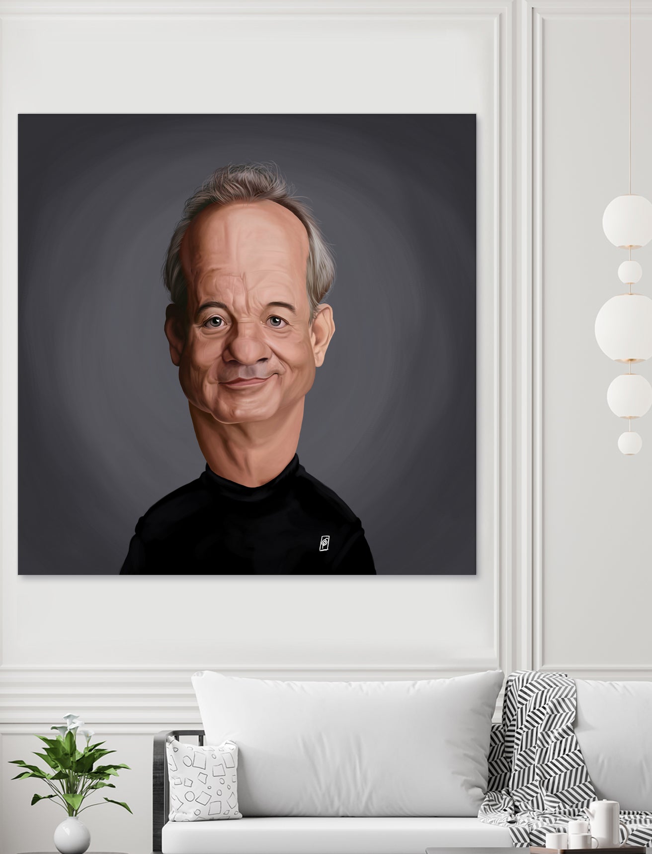 Bill Murray by Rob Snow on GIANT ART - black digital painting