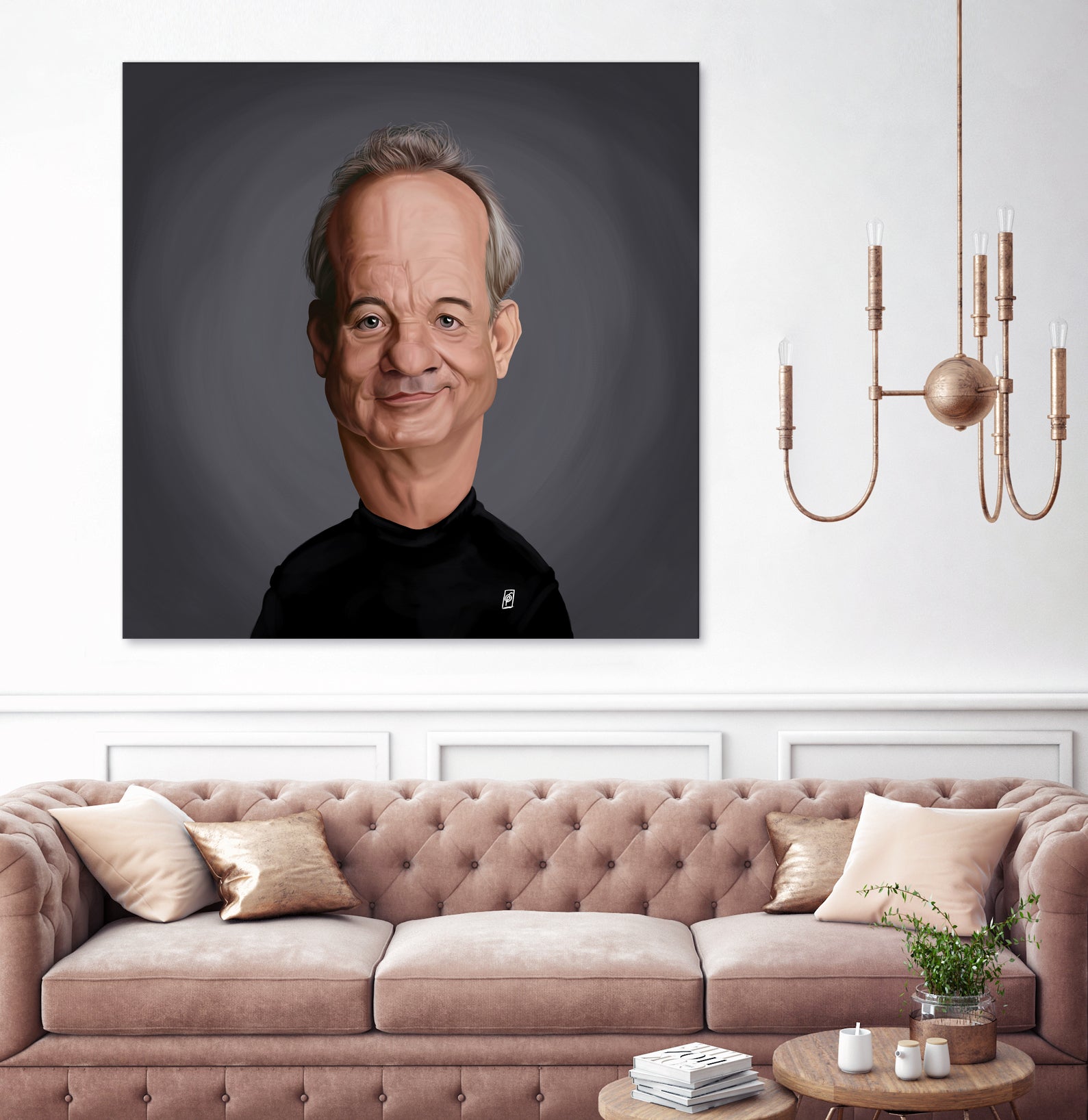 Bill Murray by Rob Snow on GIANT ART - black digital painting