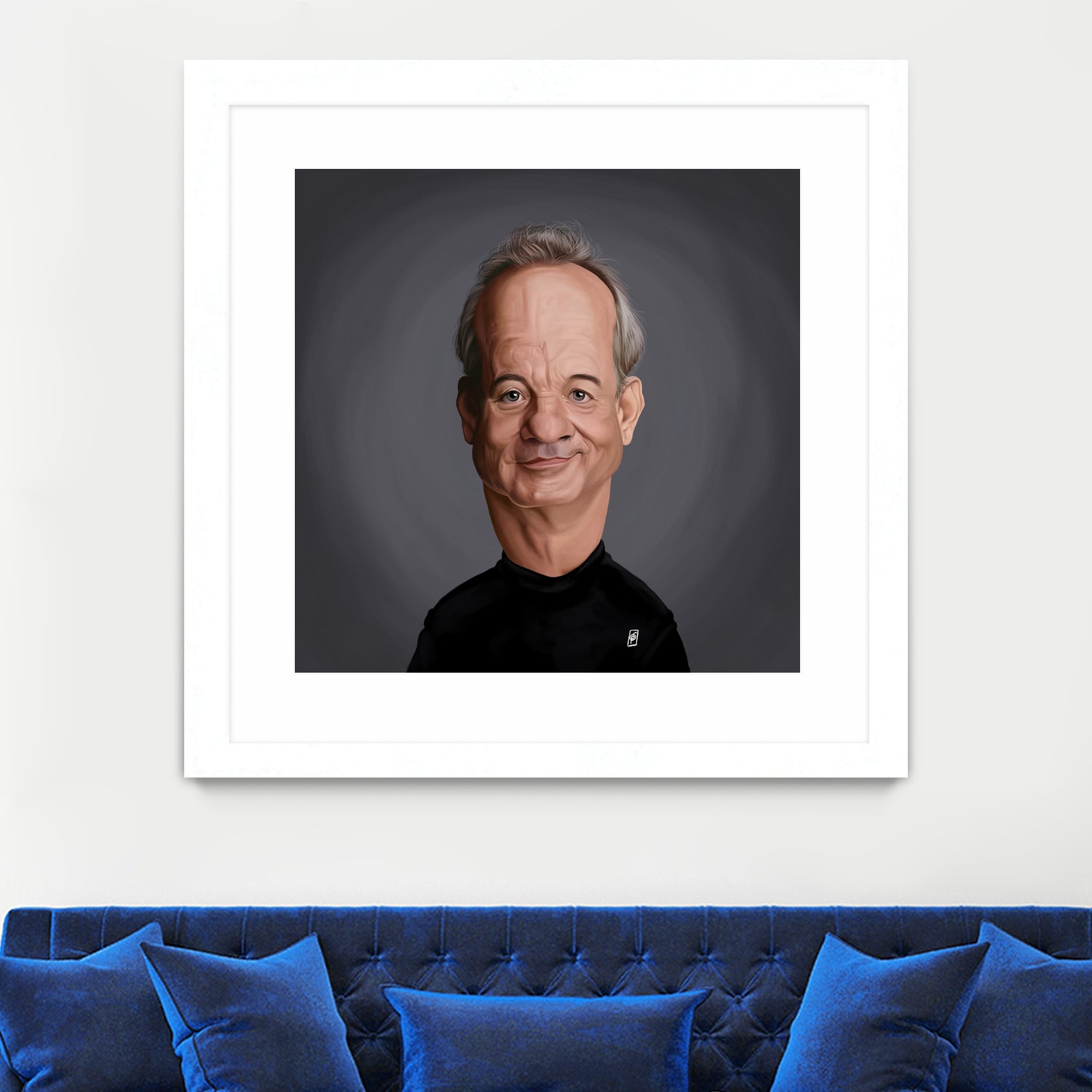 Bill Murray by Rob Snow on GIANT ART - black digital painting