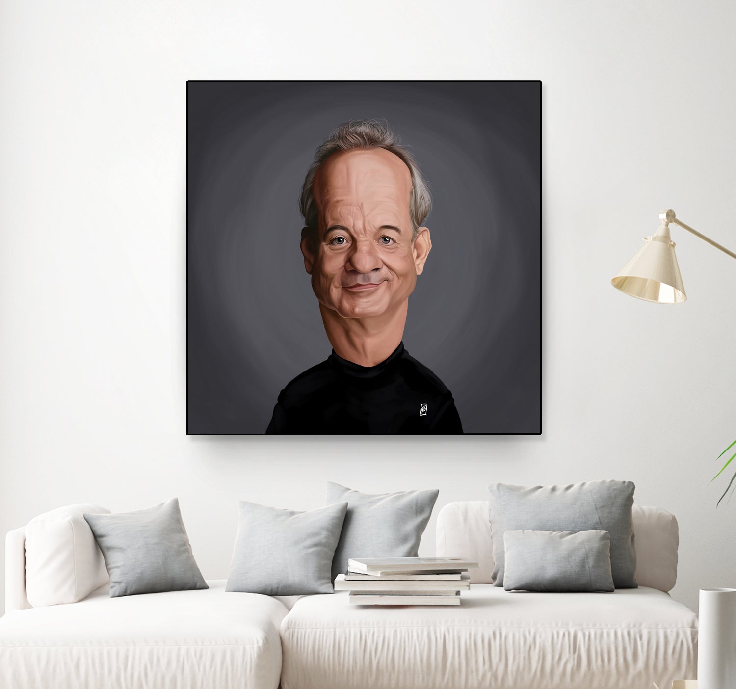 Bill Murray by Rob Snow on GIANT ART - black digital painting