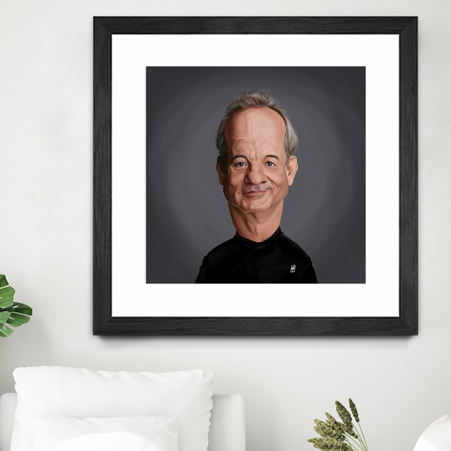 Bill Murray by Rob Snow on GIANT ART - black digital painting