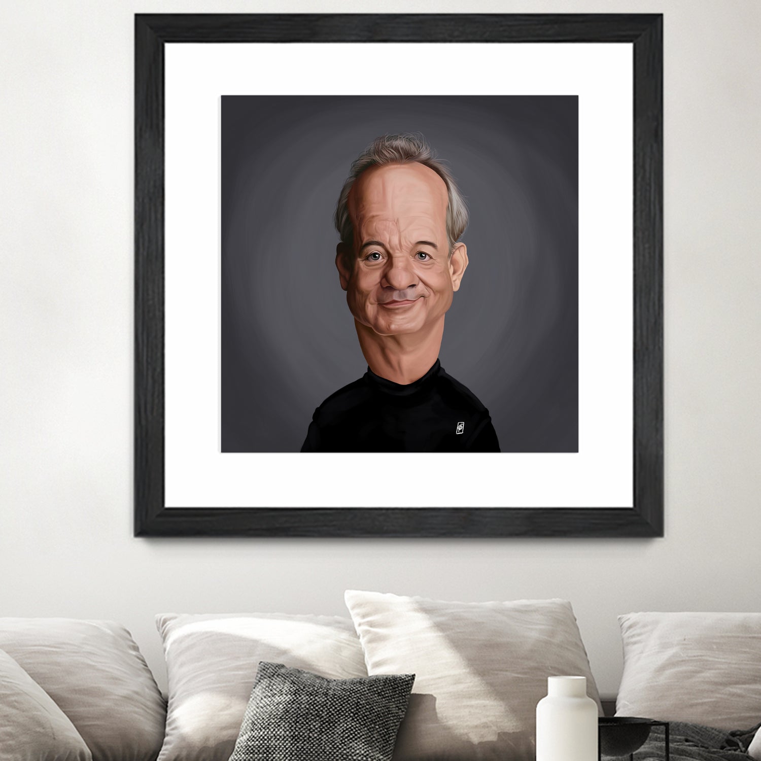 Bill Murray by Rob Snow on GIANT ART - black digital painting