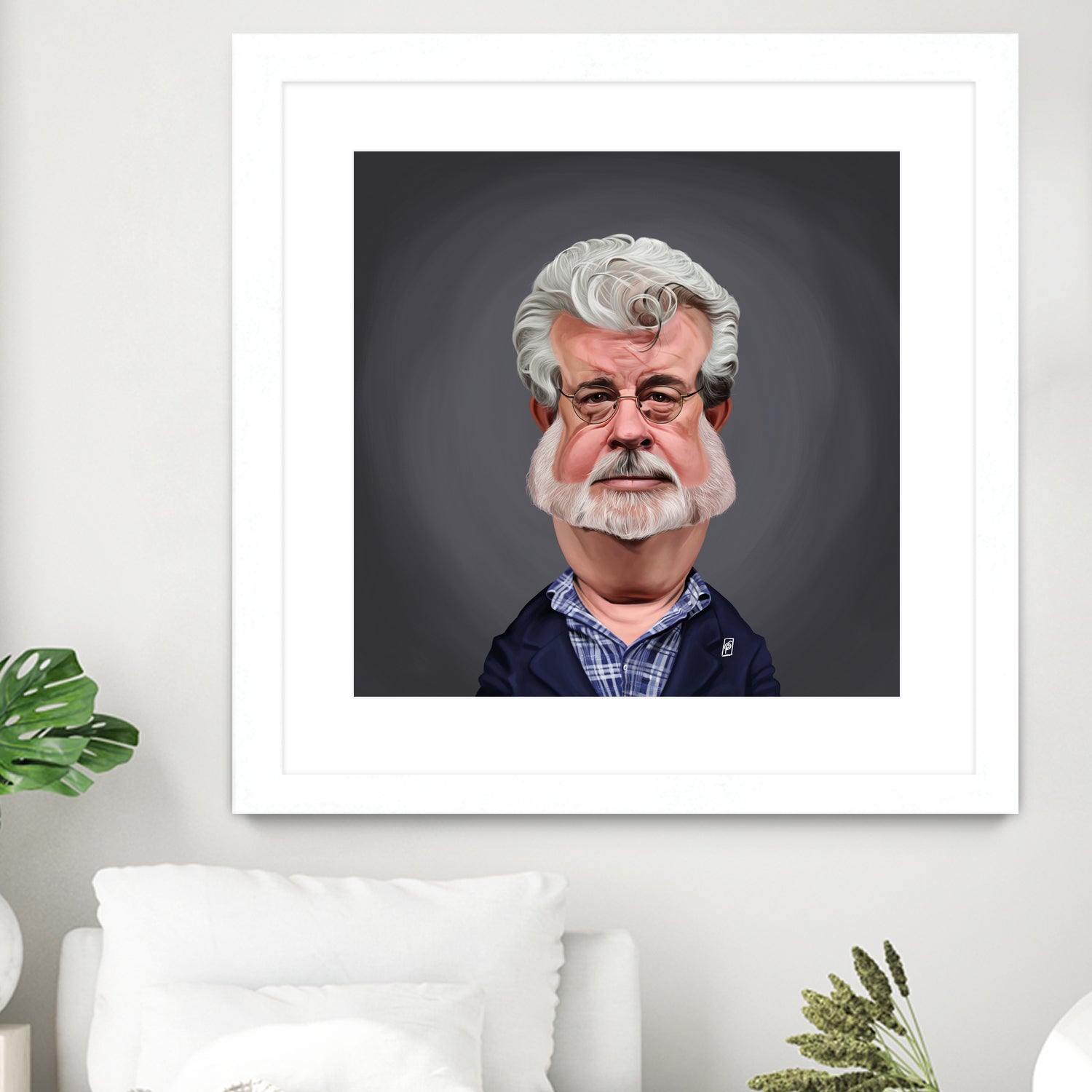 George Lucas by Rob Snow on GIANT ART - blue digital painting