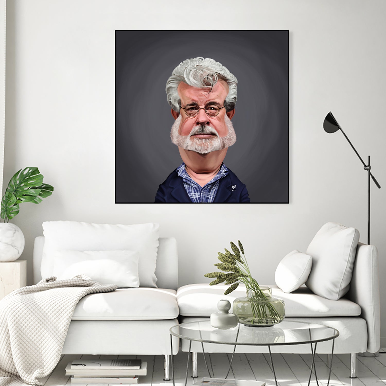 George Lucas by Rob Snow on GIANT ART - blue digital painting