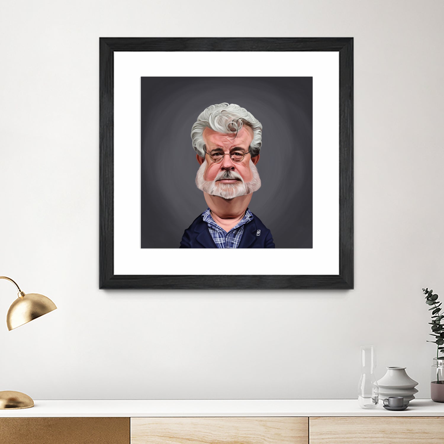 George Lucas by Rob Snow on GIANT ART - blue digital painting