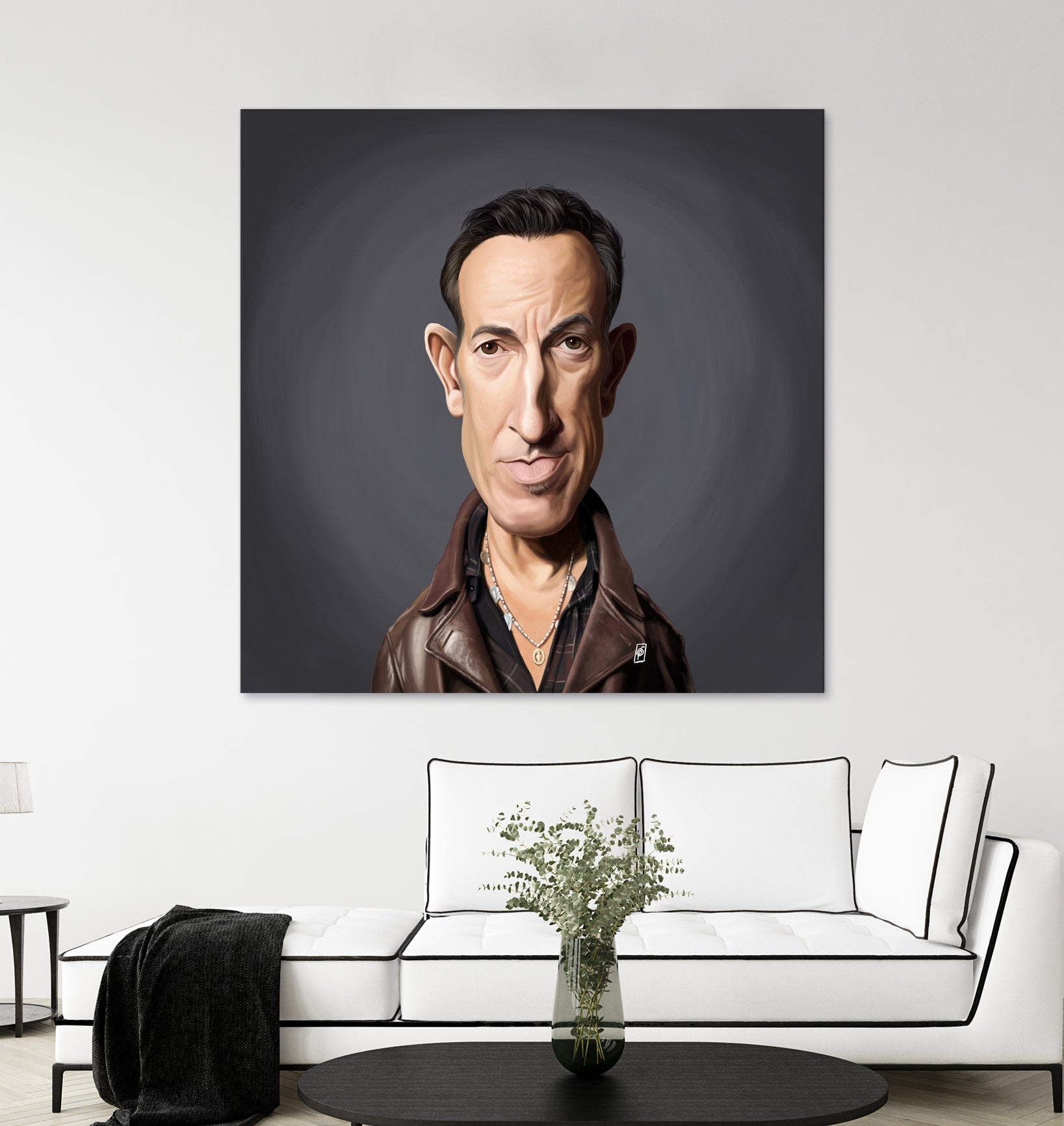 Bruce Springsteen by Rob Snow on GIANT ART - brown digital painting