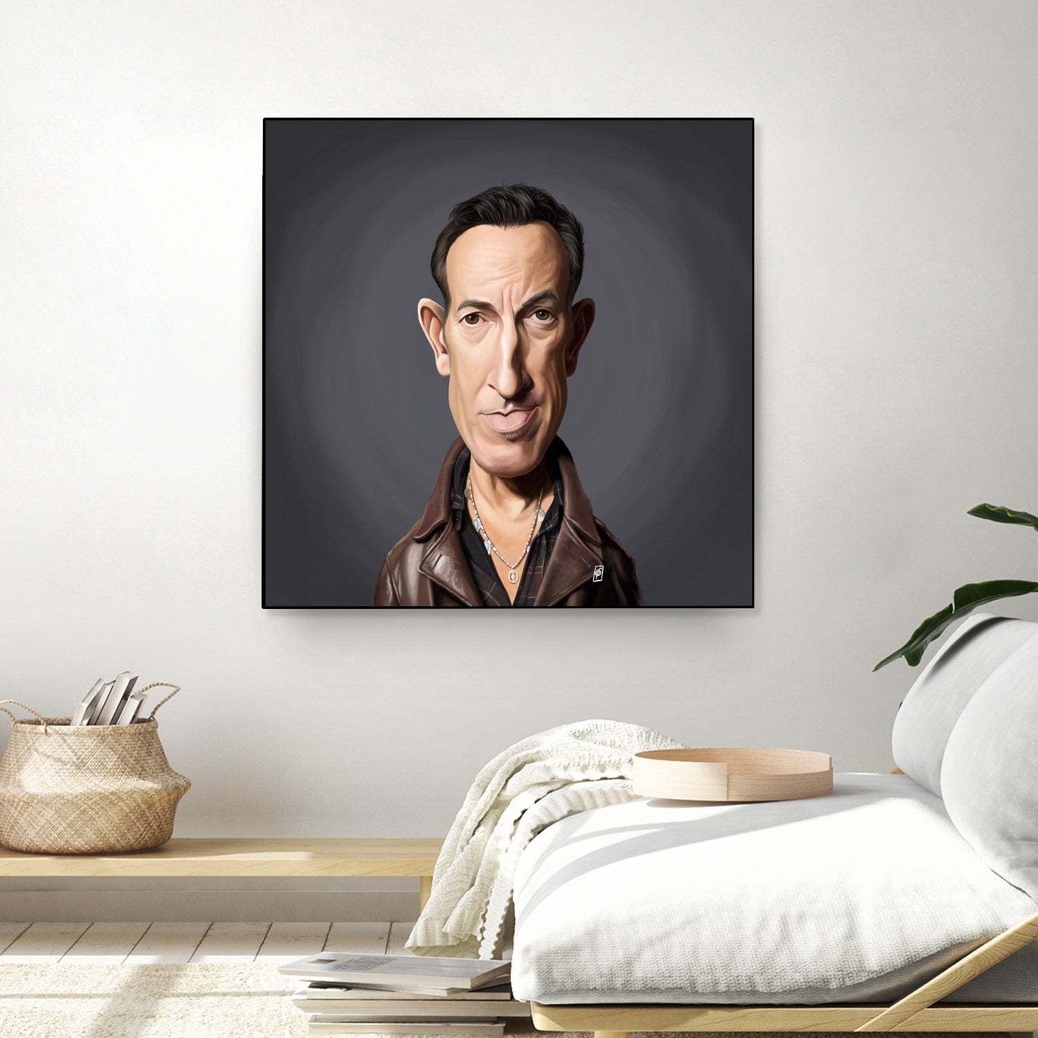 Bruce Springsteen by Rob Snow on GIANT ART - brown digital painting