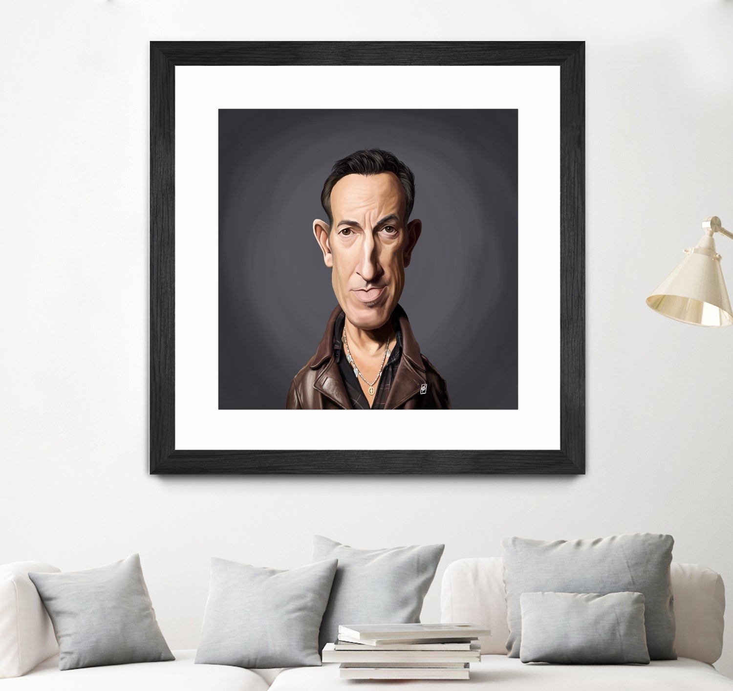 Bruce Springsteen by Rob Snow on GIANT ART - brown digital painting