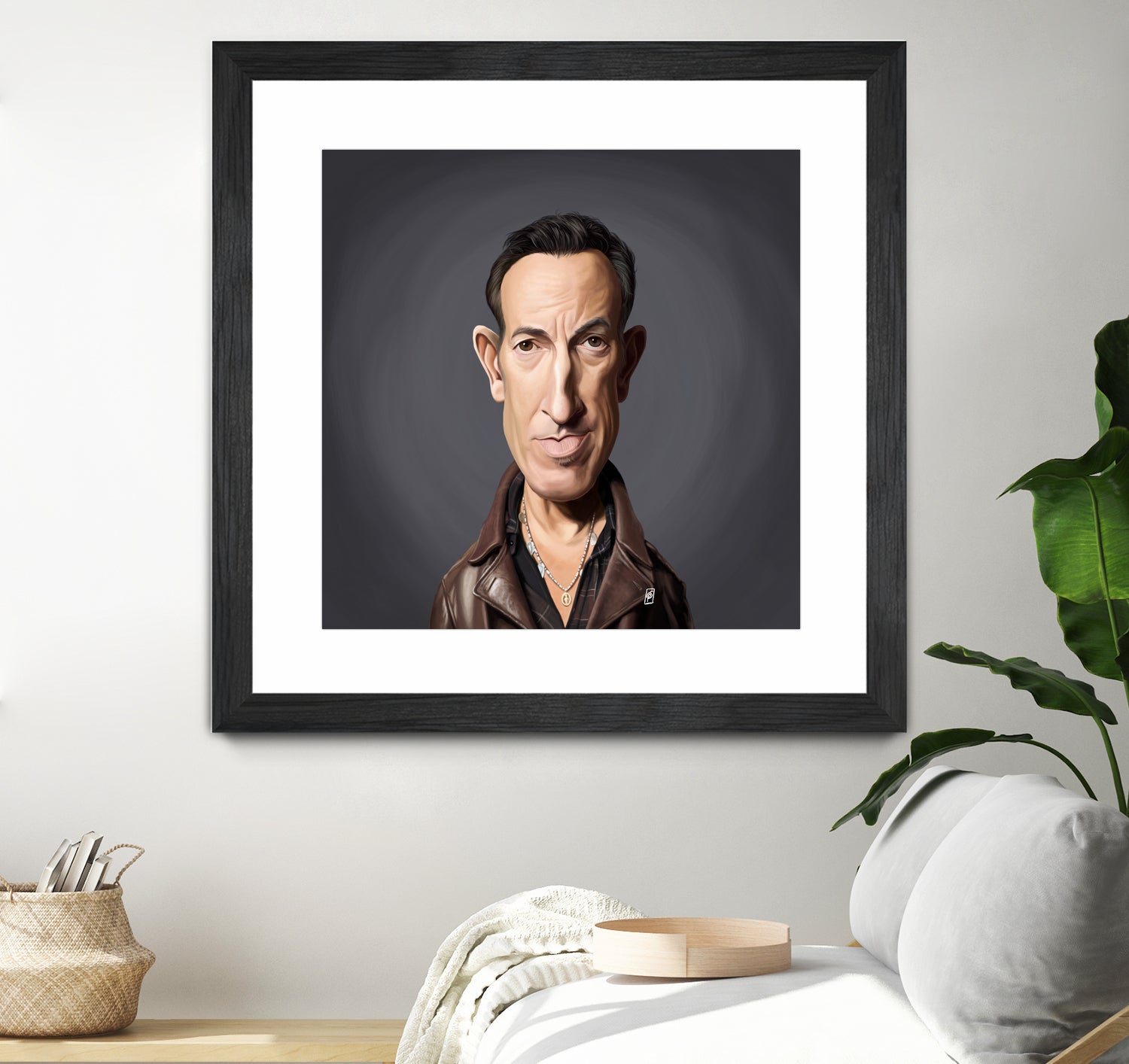 Bruce Springsteen by Rob Snow on GIANT ART - brown digital painting