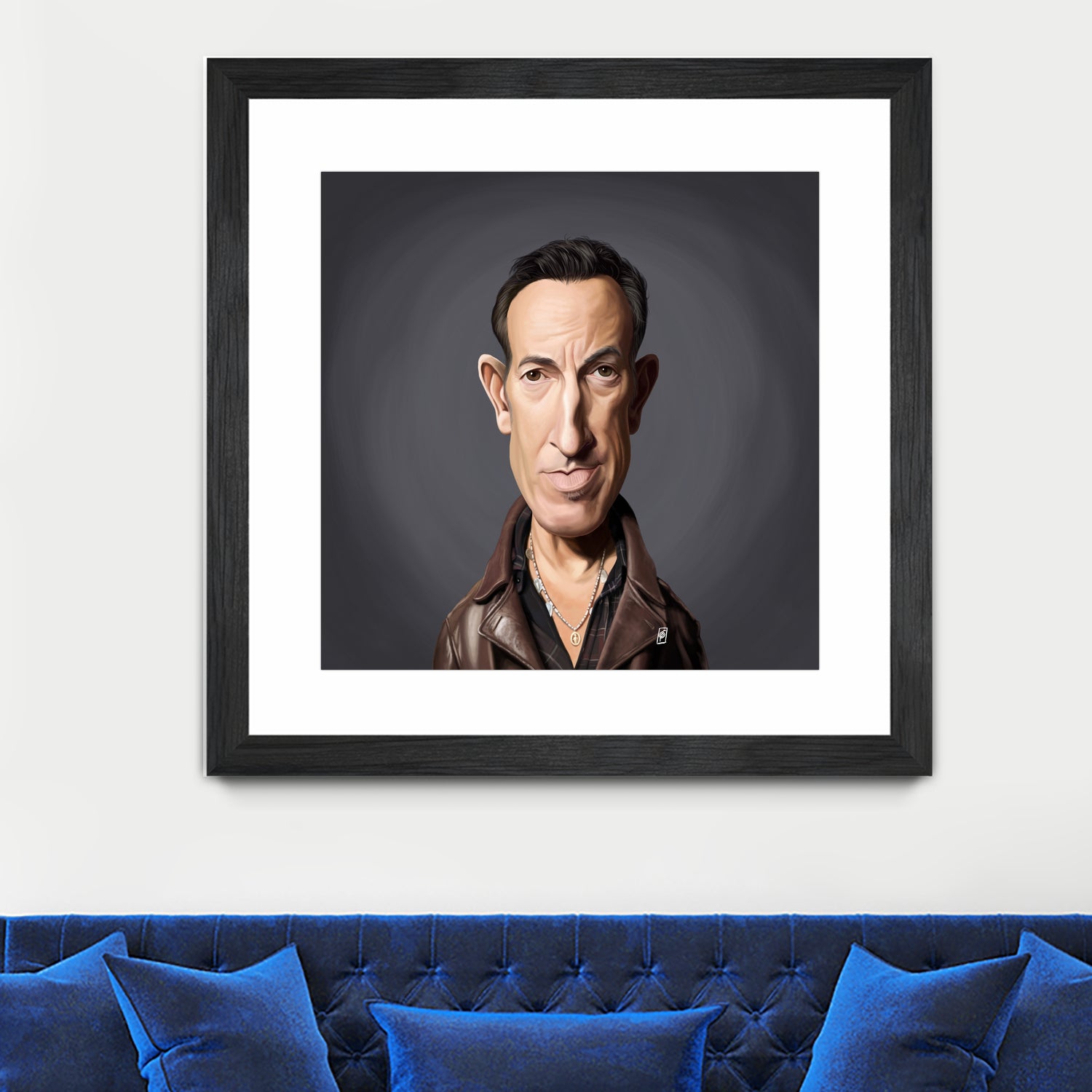 Bruce Springsteen by Rob Snow on GIANT ART - brown digital painting