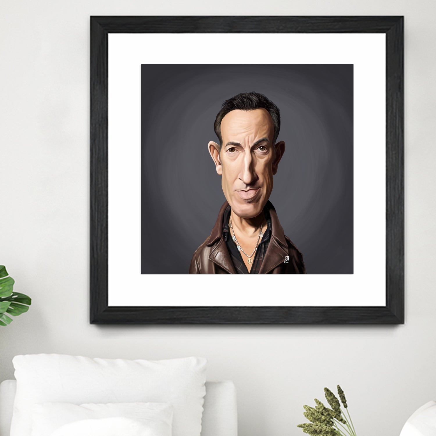 Bruce Springsteen by Rob Snow on GIANT ART - brown digital painting