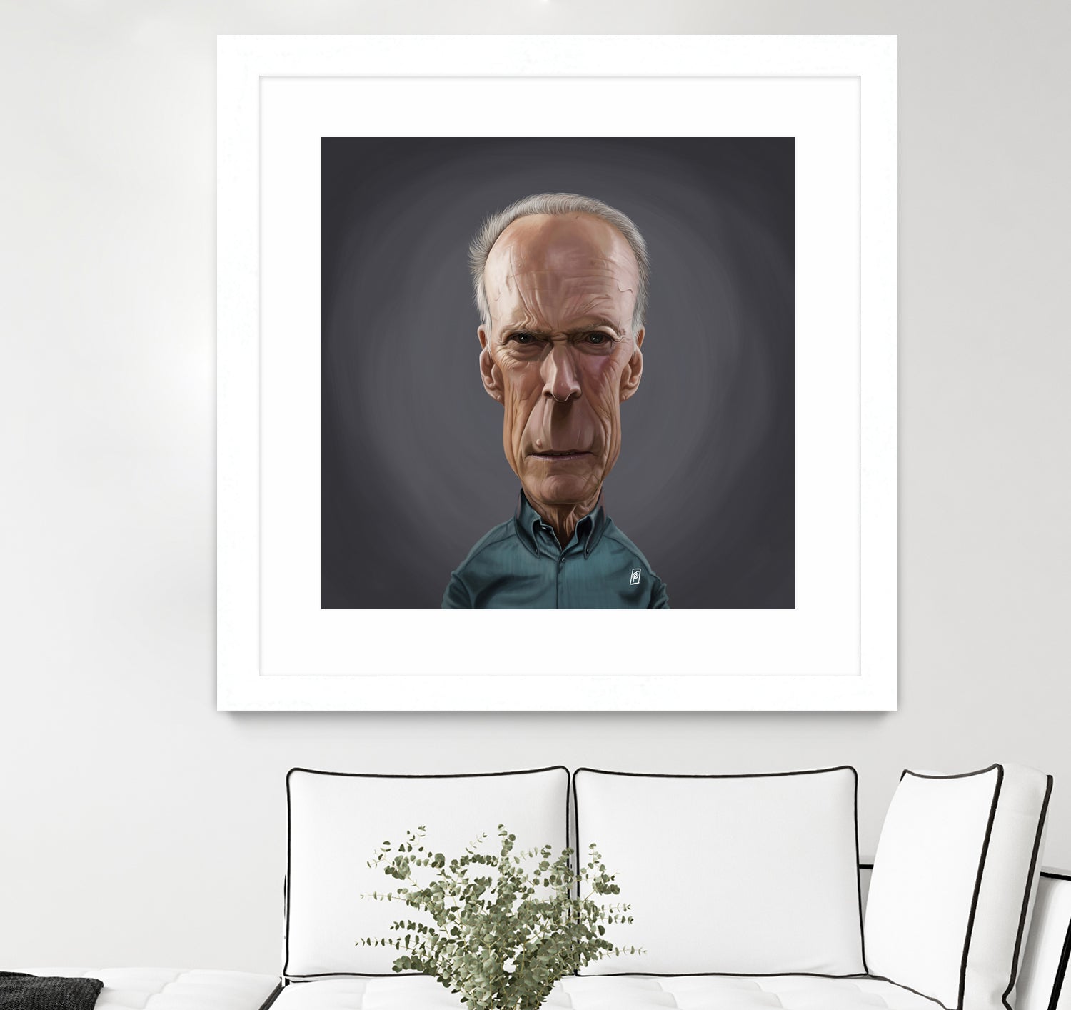 Clint Eastwood by Rob Snow on GIANT ART - brown digital painting