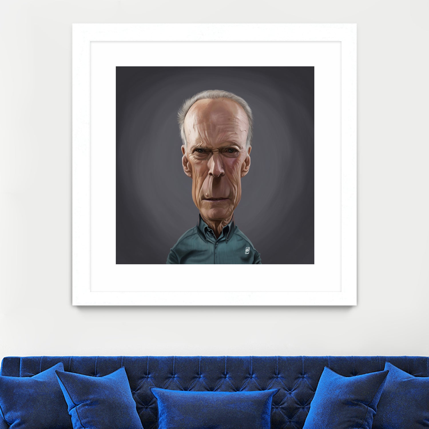 Clint Eastwood by Rob Snow on GIANT ART - brown digital painting