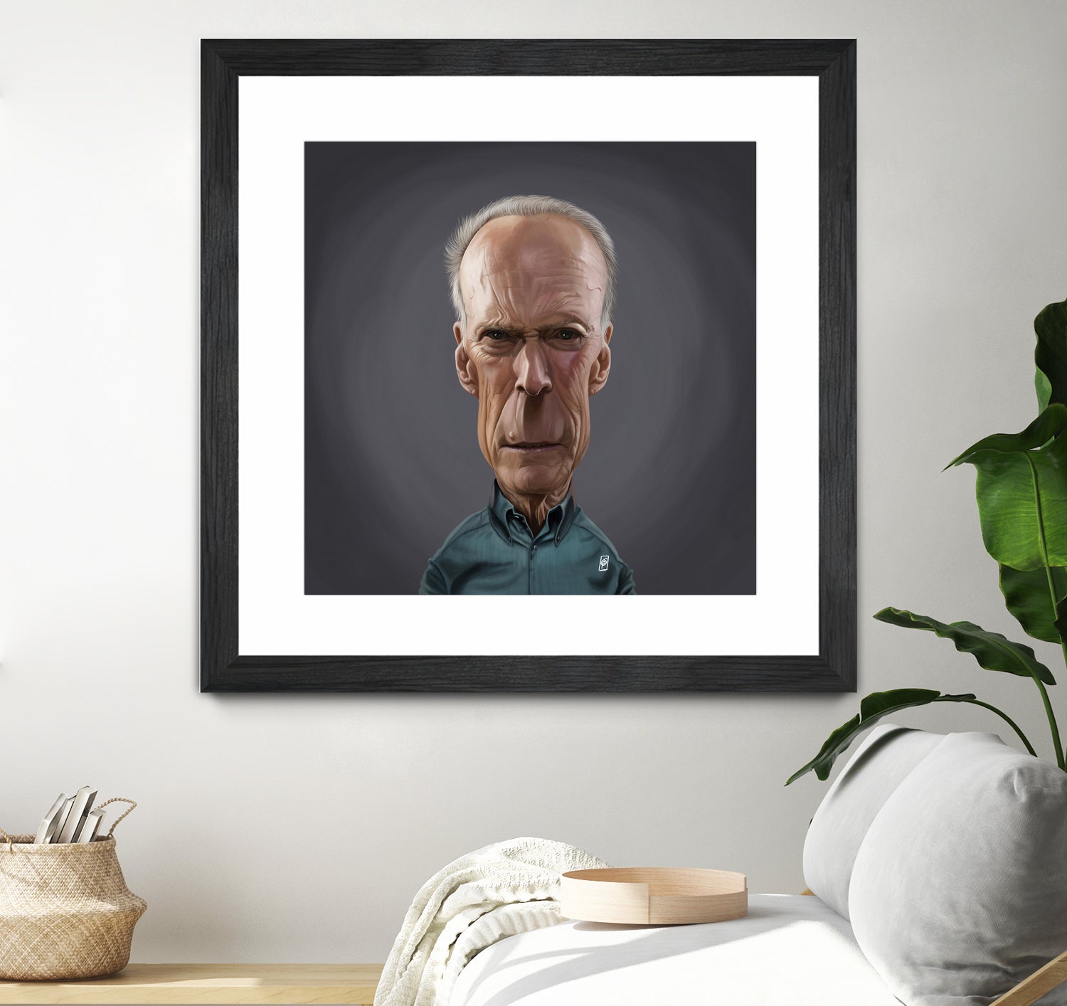 Clint Eastwood by Rob Snow on GIANT ART - brown digital painting