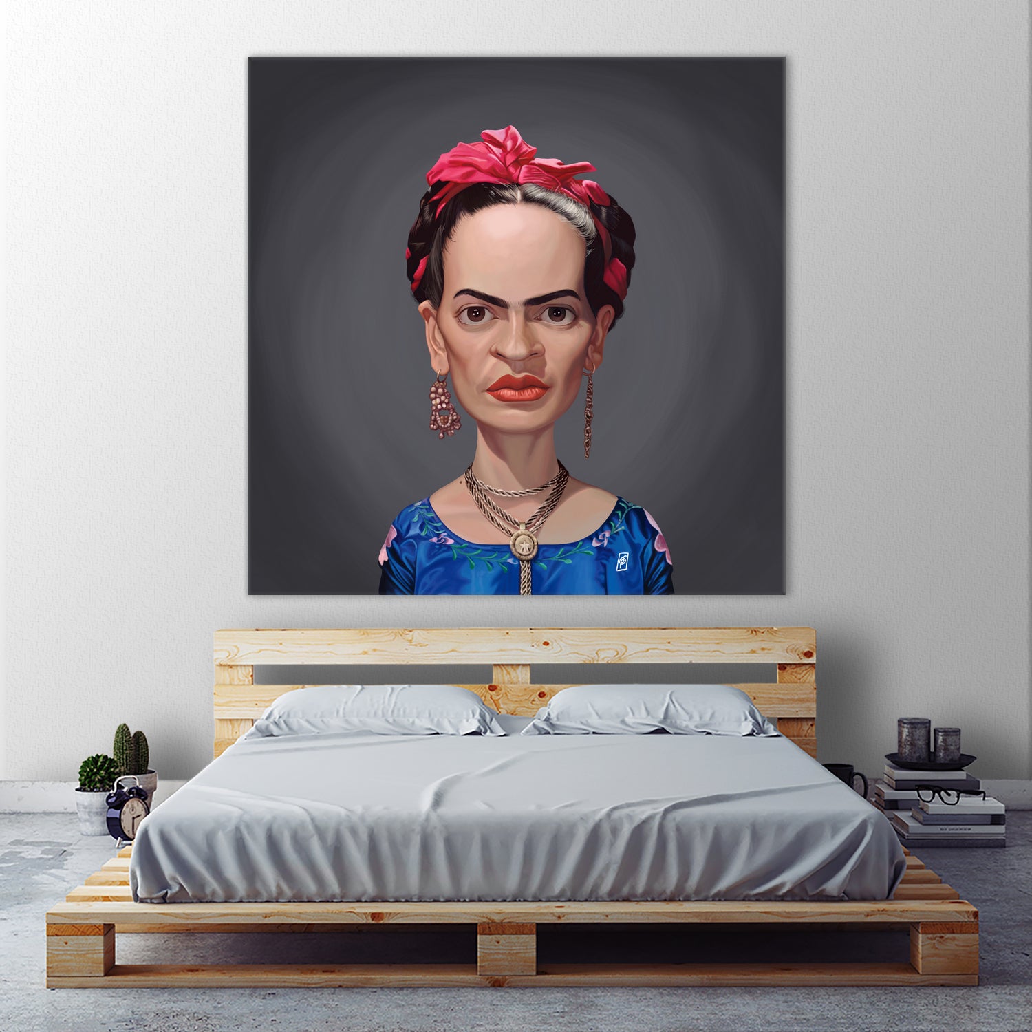 Frida Kahlo by Rob Snow on GIANT ART - blue digital painting