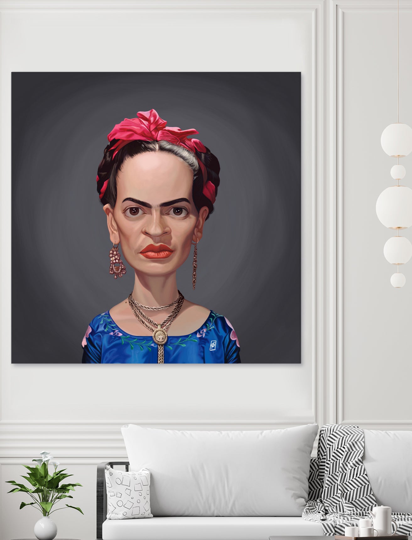 Frida Kahlo by Rob Snow on GIANT ART - blue digital painting