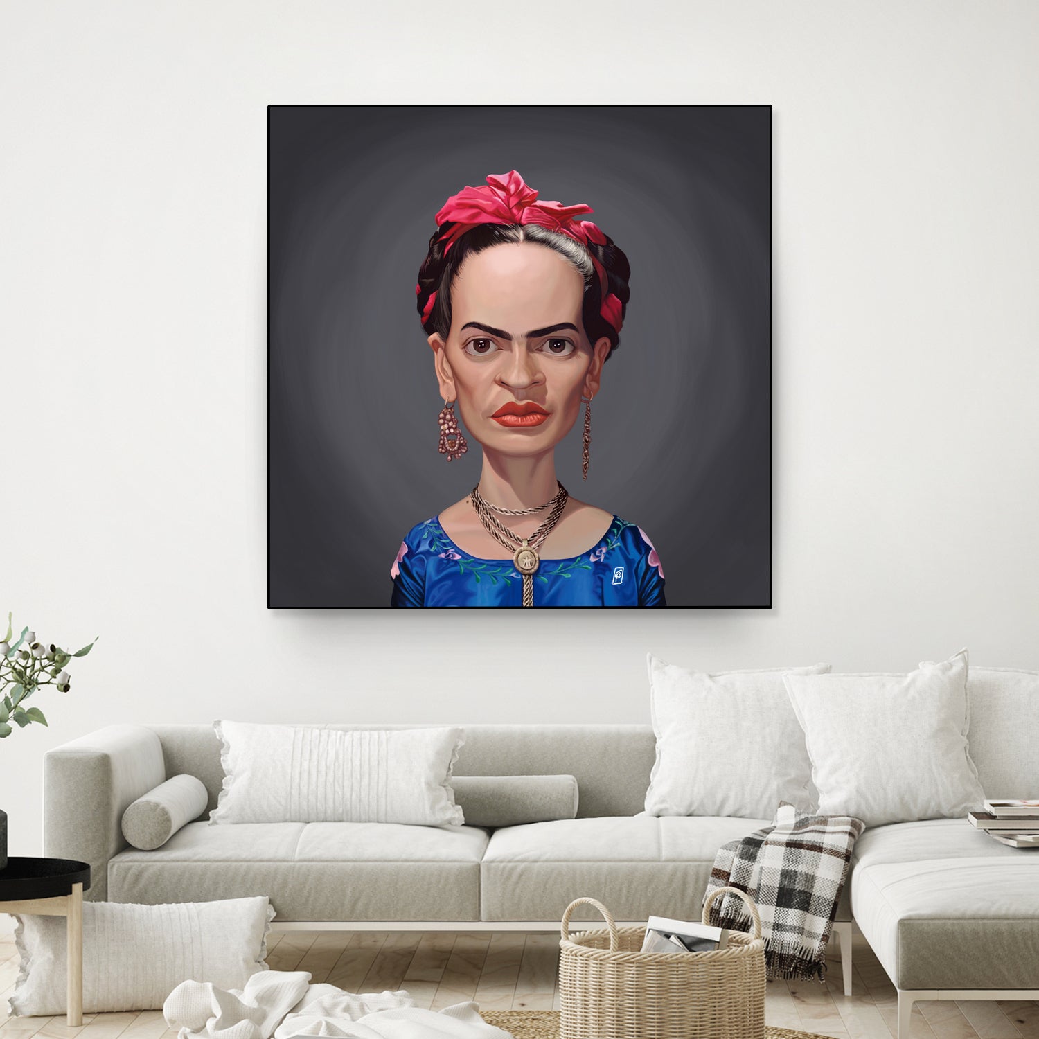 Frida Kahlo by Rob Snow on GIANT ART - blue digital painting