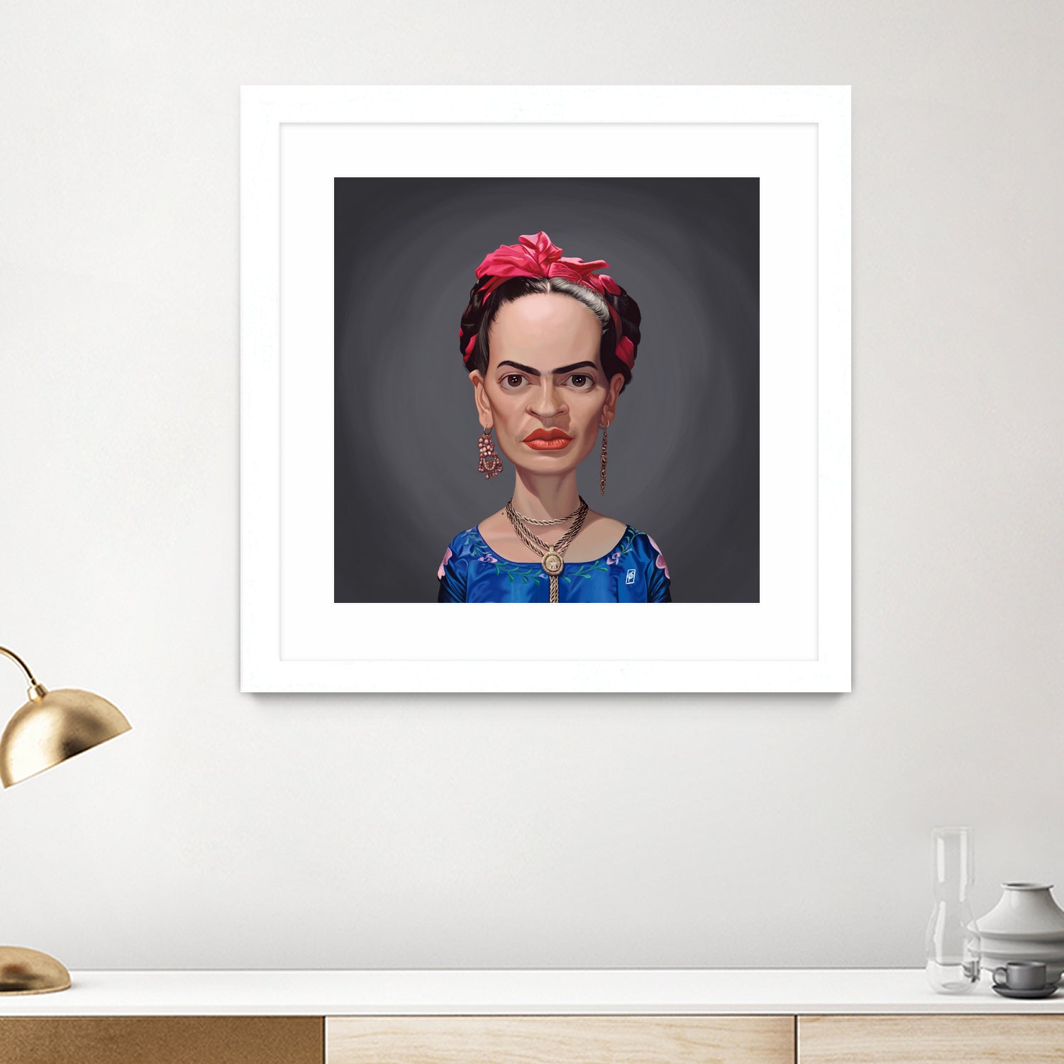 Frida Kahlo by Rob Snow on GIANT ART - blue digital painting