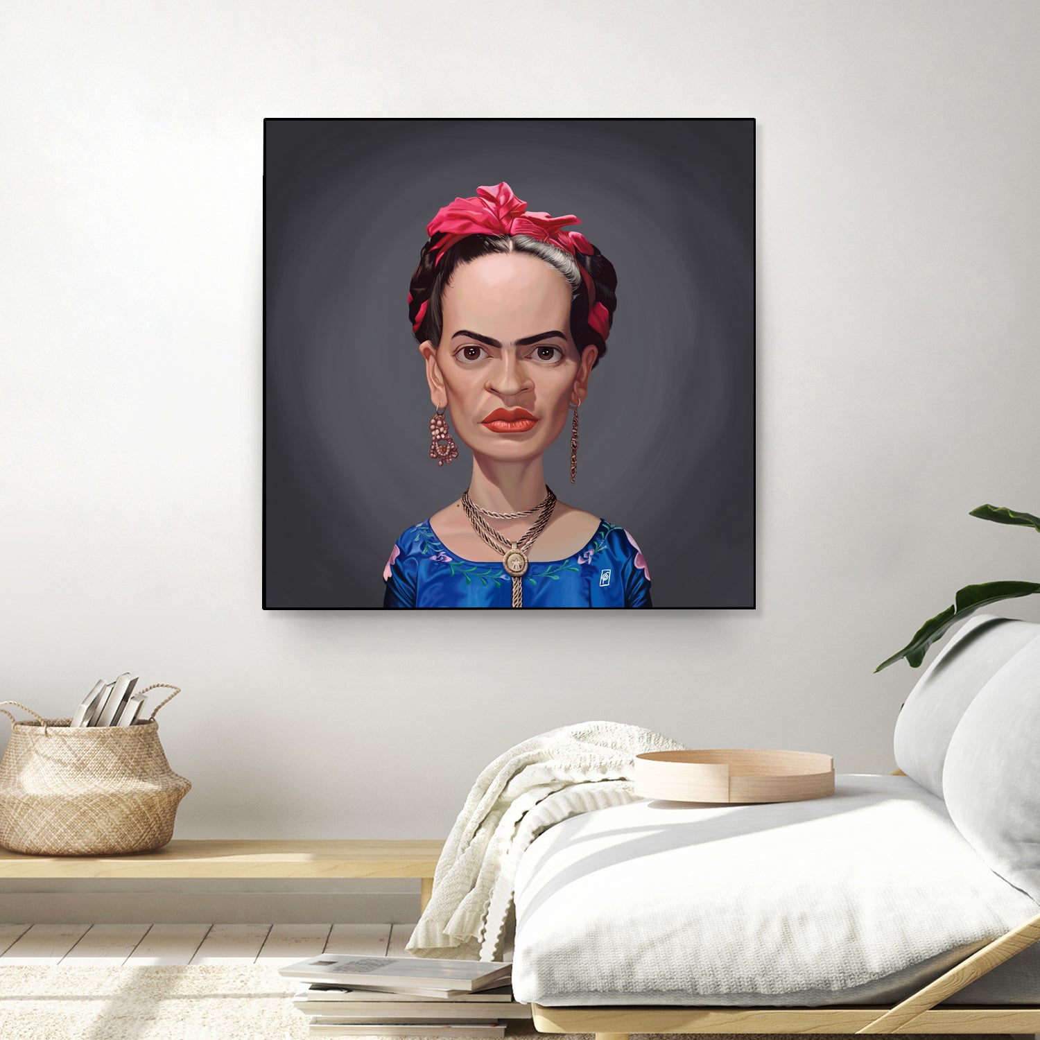 Frida Kahlo by Rob Snow on GIANT ART - blue digital painting