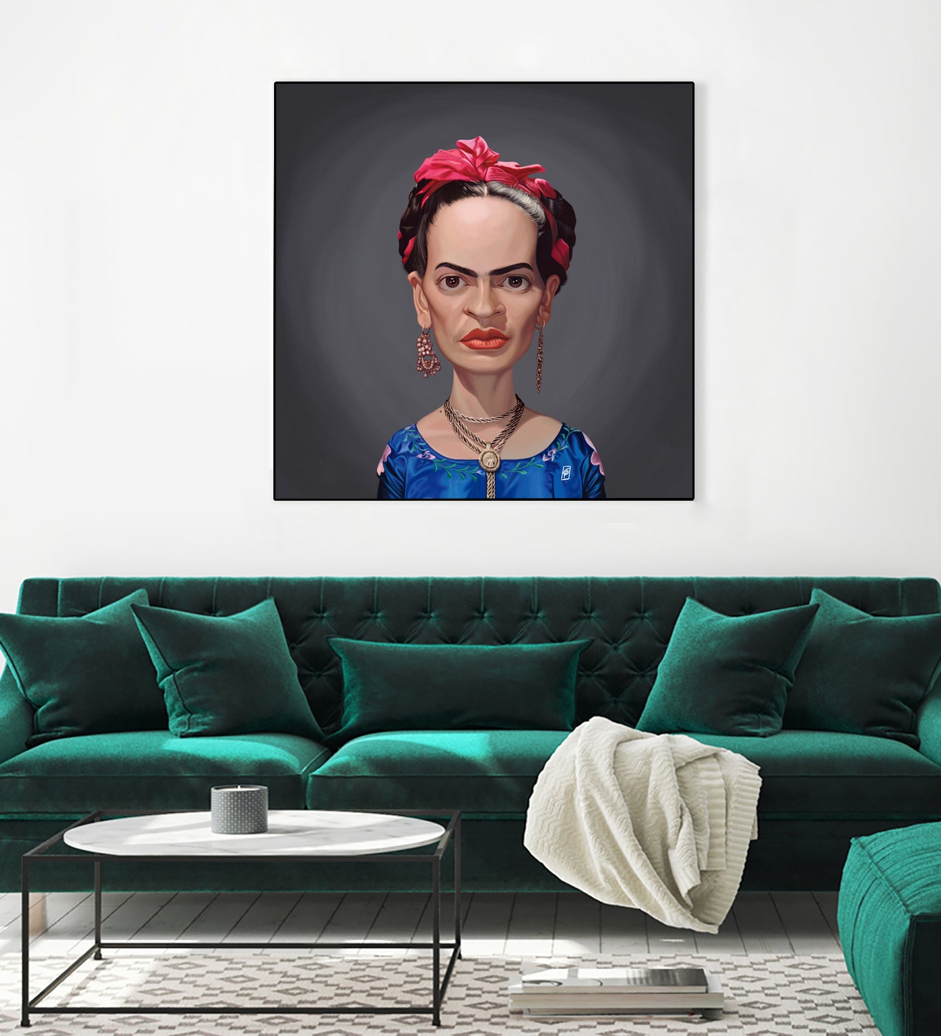 Frida Kahlo by Rob Snow on GIANT ART - blue digital painting