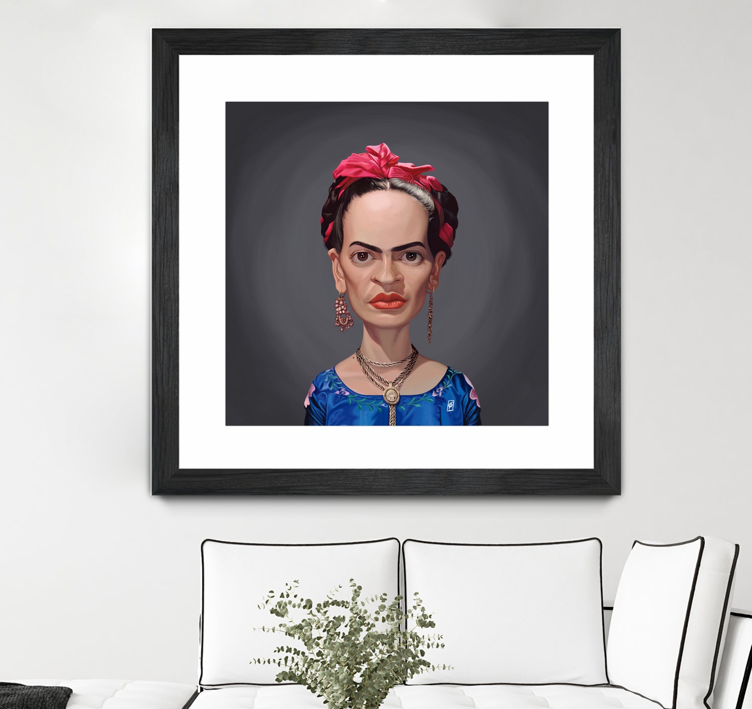 Frida Kahlo by Rob Snow on GIANT ART - blue digital painting