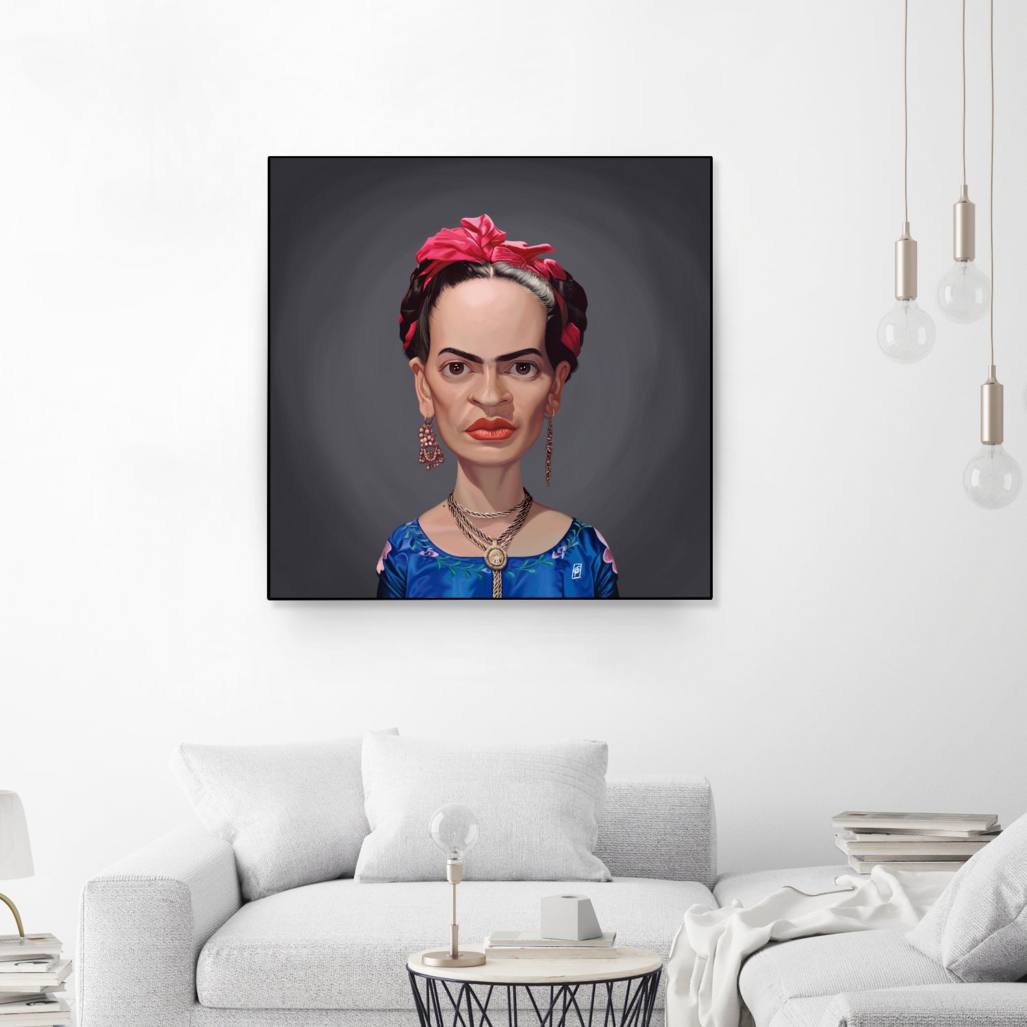 Frida Kahlo by Rob Snow on GIANT ART - blue digital painting