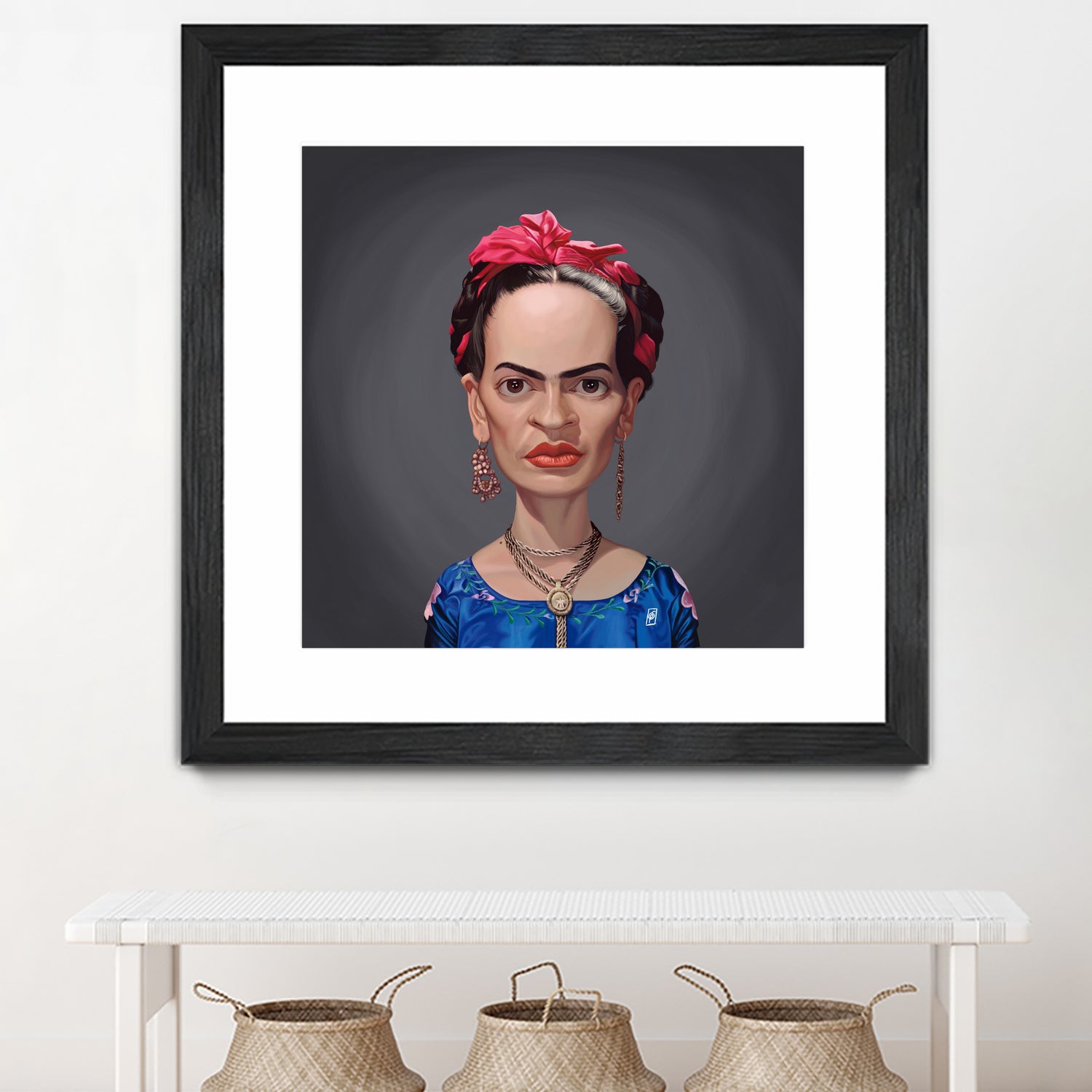 Frida Kahlo by Rob Snow on GIANT ART - blue digital painting