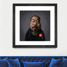 Ai WeiWei by Rob Snow on GIANT ART - black digital painting