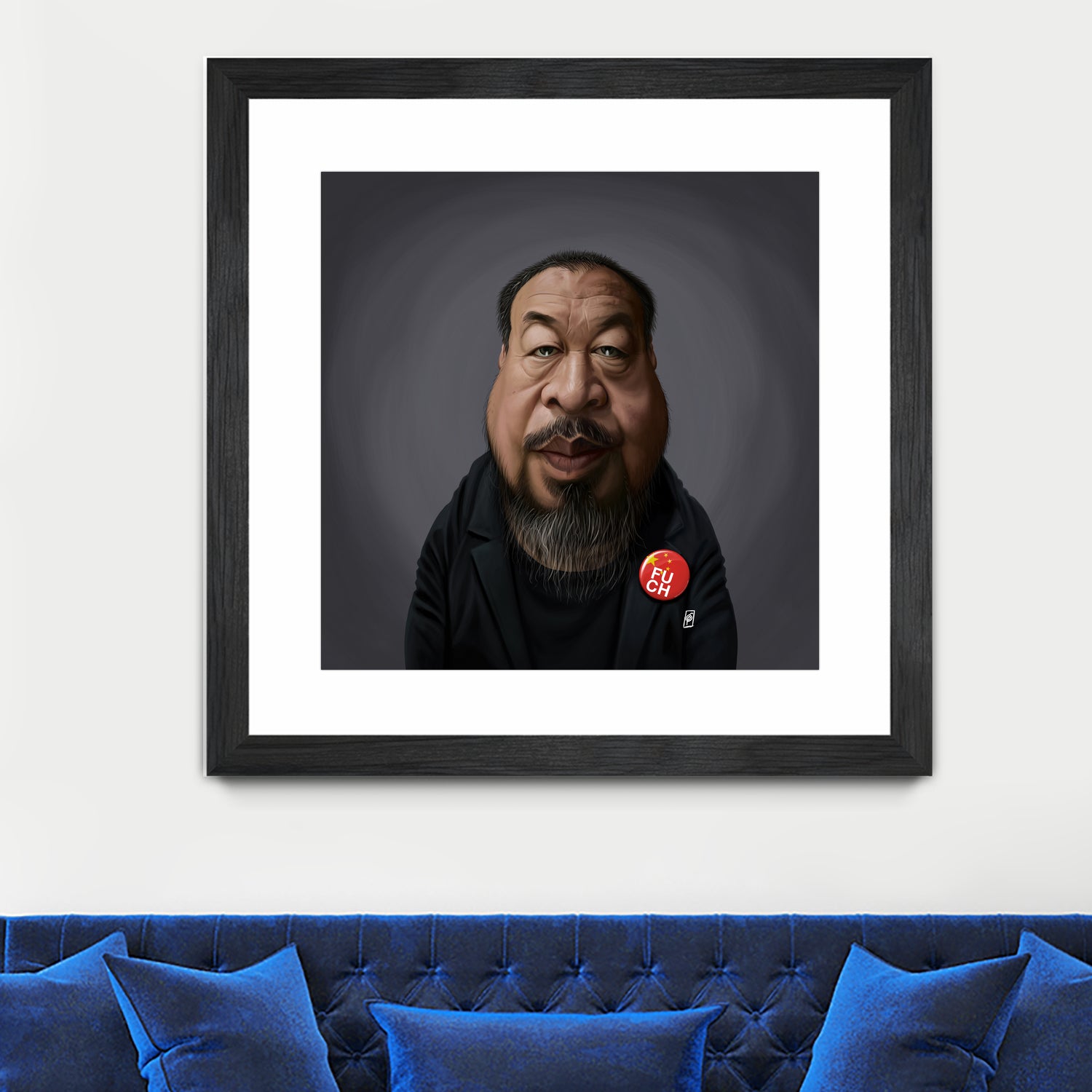 Ai WeiWei by Rob Snow on GIANT ART - black digital painting