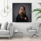 Ai WeiWei by Rob Snow on GIANT ART - black digital painting