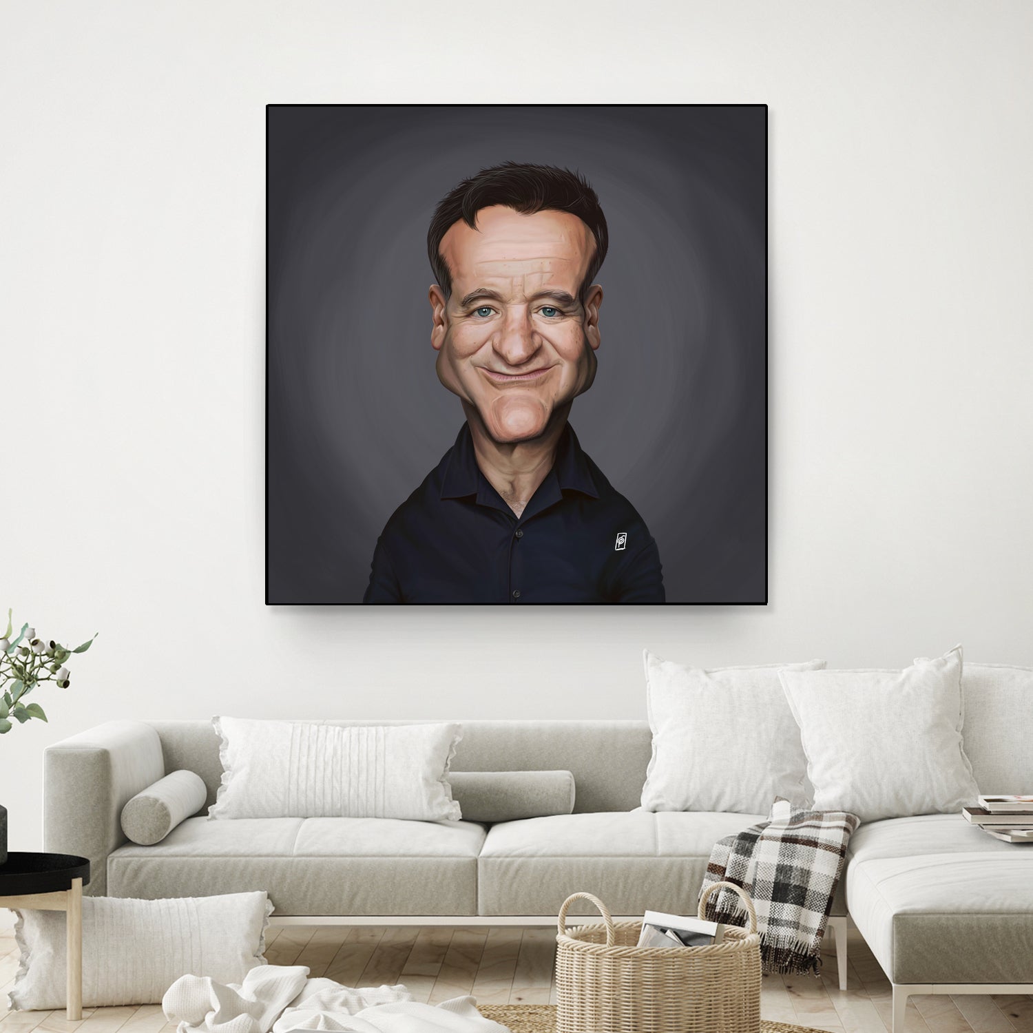 Robin Williams by Rob Snow on GIANT ART - brown digital painting