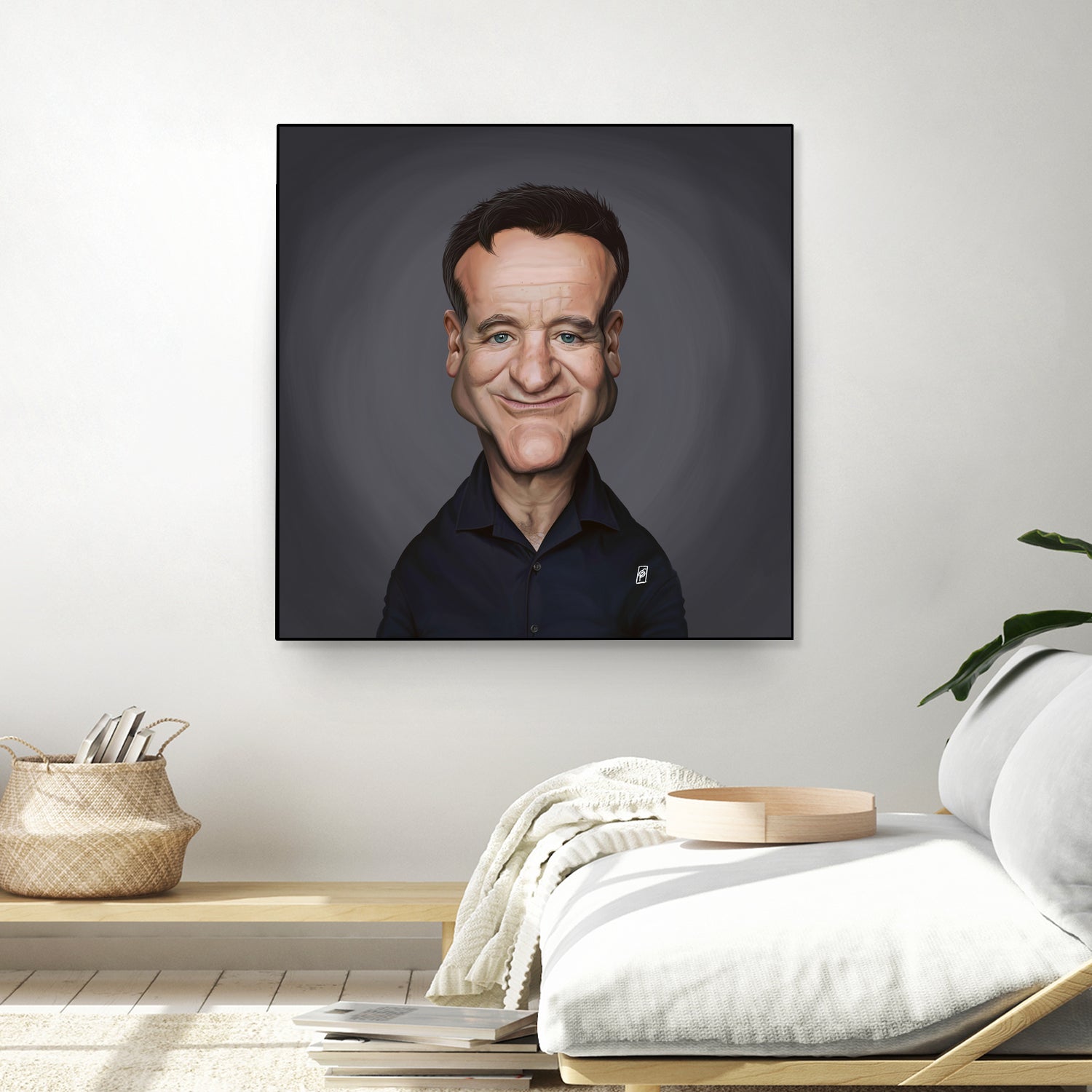 Robin Williams by Rob Snow on GIANT ART - brown digital painting