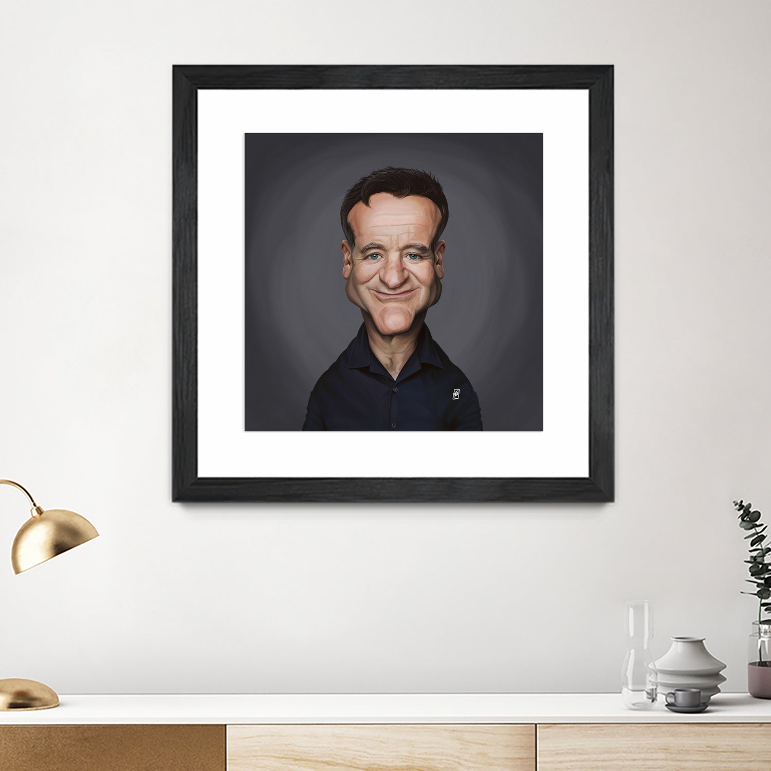 Robin Williams by Rob Snow on GIANT ART - brown digital painting