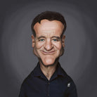 Robin Williams by Rob Snow on GIANT ART - brown digital painting