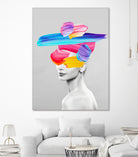 Beauty In Colors I by Juan Fonrodona on GIANT ART - gray mixed media