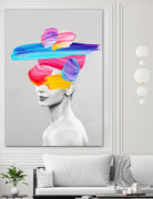 Beauty In Colors I by Juan Fonrodona on GIANT ART - gray mixed media