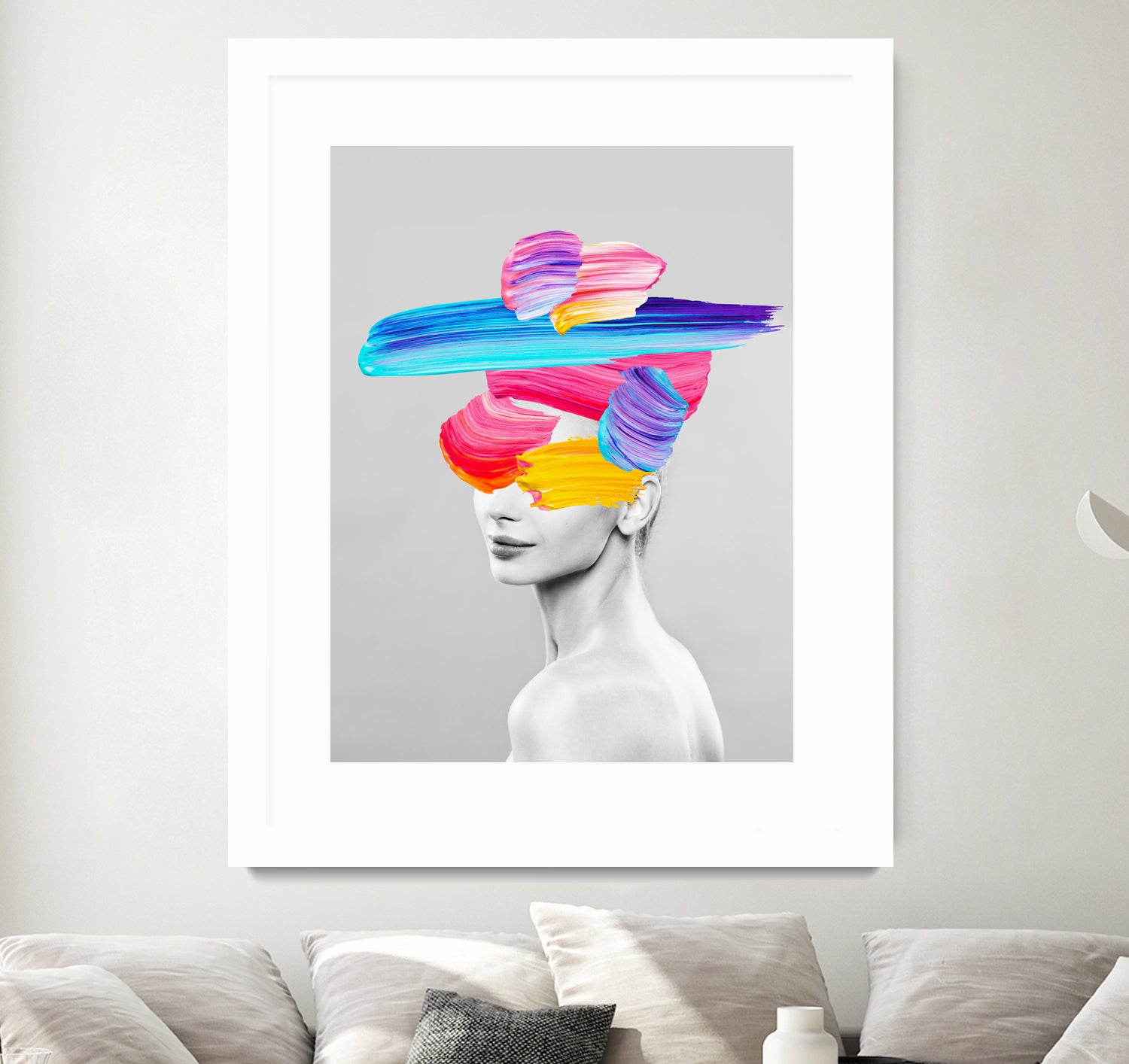 Beauty In Colors I by Juan Fonrodona on GIANT ART - gray mixed media