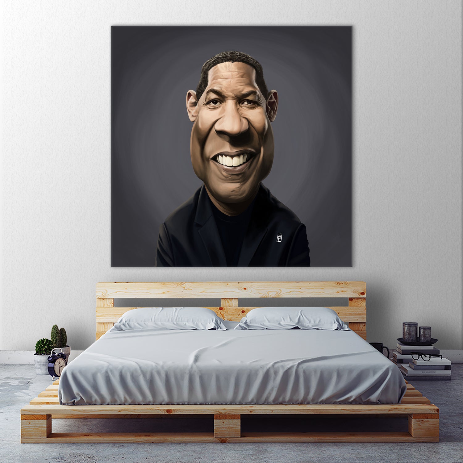 Denzel Washington by Rob Snow on GIANT ART - black digital painting