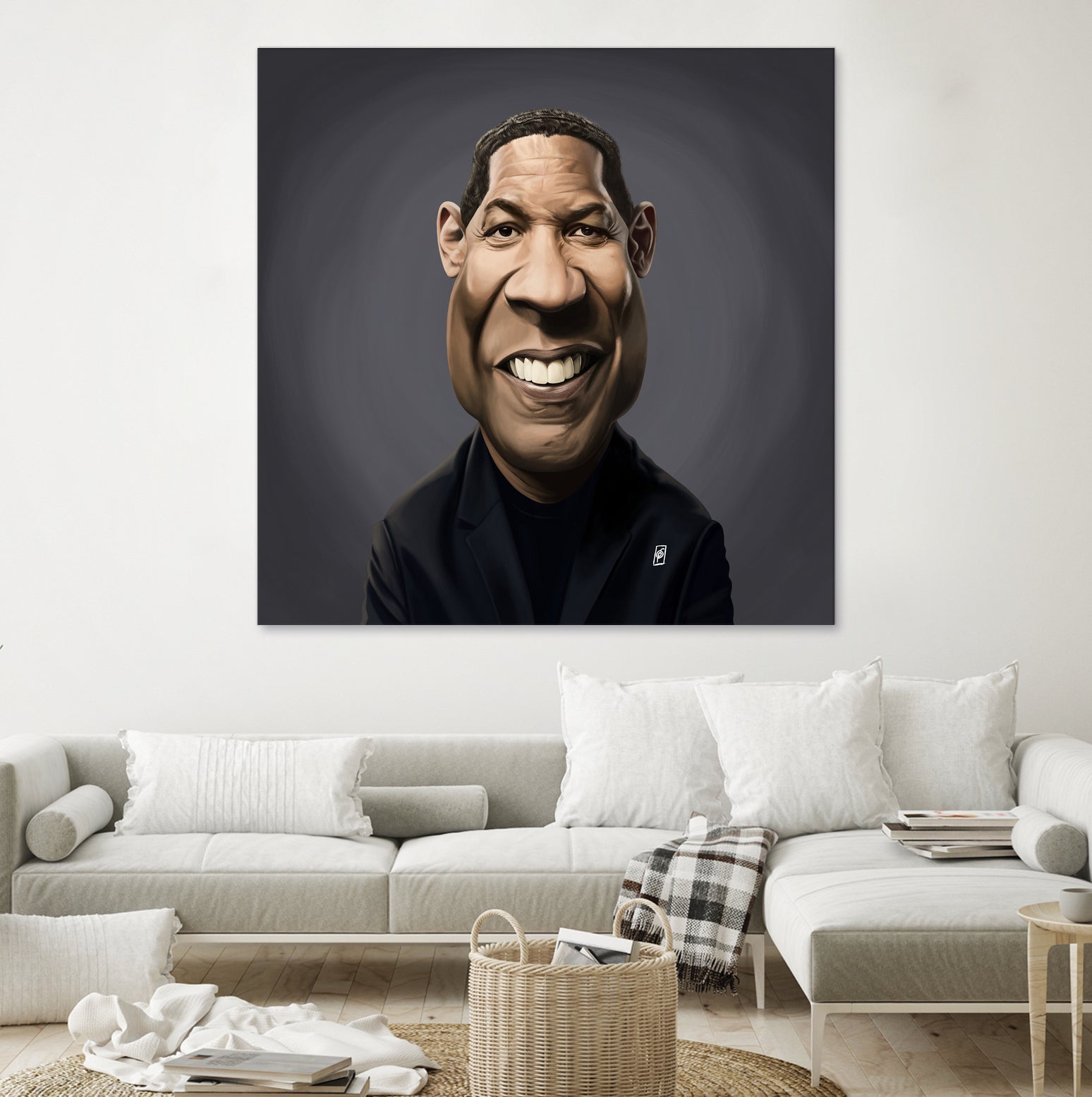 Denzel Washington by Rob Snow on GIANT ART - black digital painting