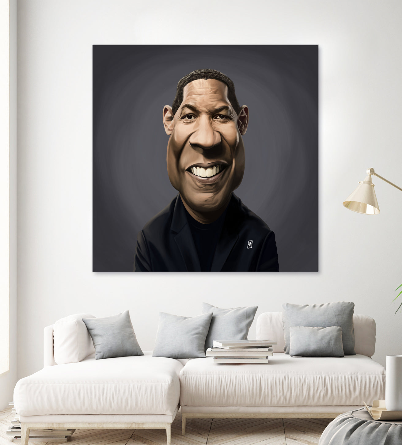 Denzel Washington by Rob Snow on GIANT ART - black digital painting